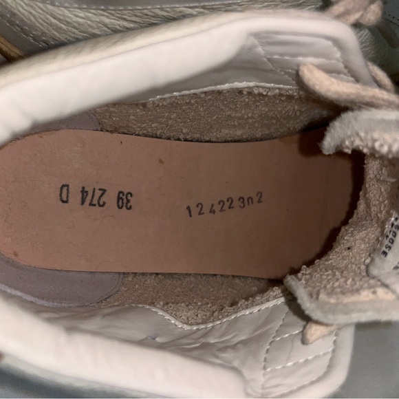 Golden Goose Midstar White and Tan Sneakers - Picture 10 of 14